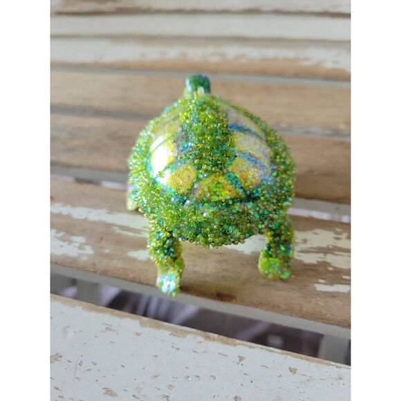 Green sea turtle ornament ocean sea life Xmas tree - Picture 4 of 9